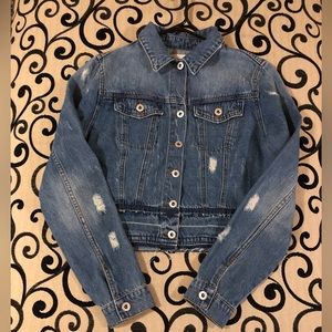 Jessica Simpson blue Jean jacket.